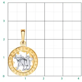 Кулон Atoll 5226 1,44гр. 