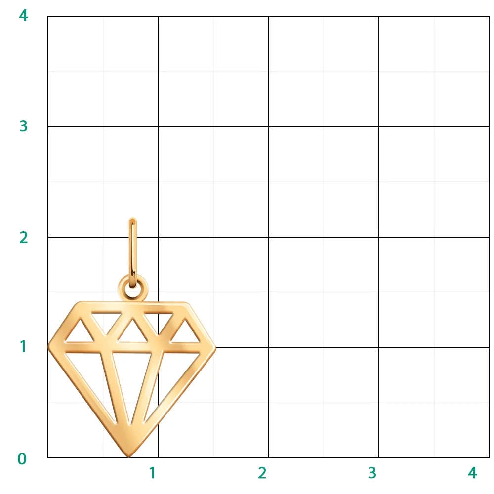 Кулон Atoll 50231 0,99гр. 