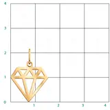 Кулон Atoll 50231 0,99гр. 