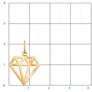 Кулон Atoll 50231 0,99гр. 