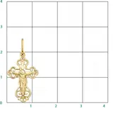 Крестик Атолл 3139 0,93гр 