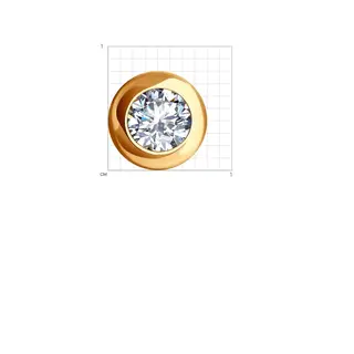 Кулон Diamant 51-130-02125-1 0,66гр. 