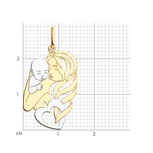 Кулон Sokolov 36442 0,86гр. 