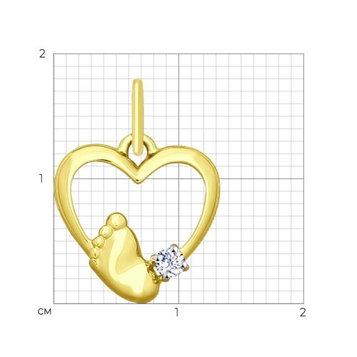 Кулон Sokolov 035520-2 0,69гр. 