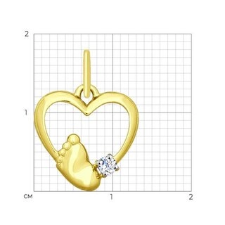 Кулон Sokolov 035520-2 0,69гр. 