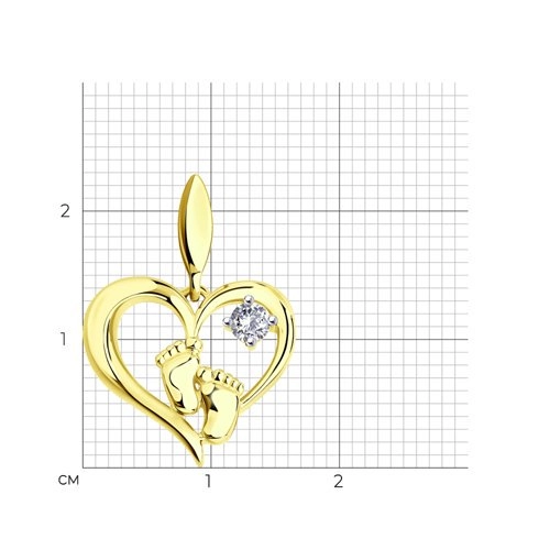 Кулон Sokolov 034831-2 1,31гр. 