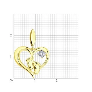 Кулон Sokolov 034831-2 1,31гр. 