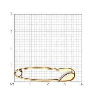 Булавка Sokolov 40155 1,38гр. 
