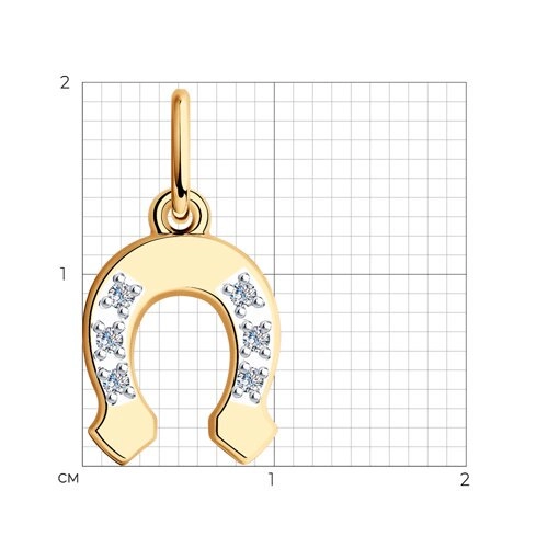Кулон Sokolov 034845 0,46гр. 