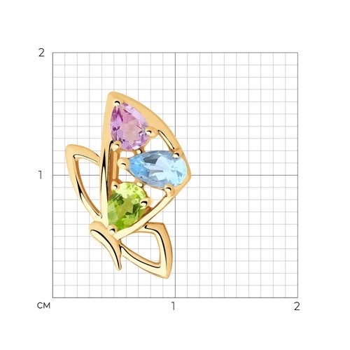Кулон Sokolov 732020 0,75гр. 