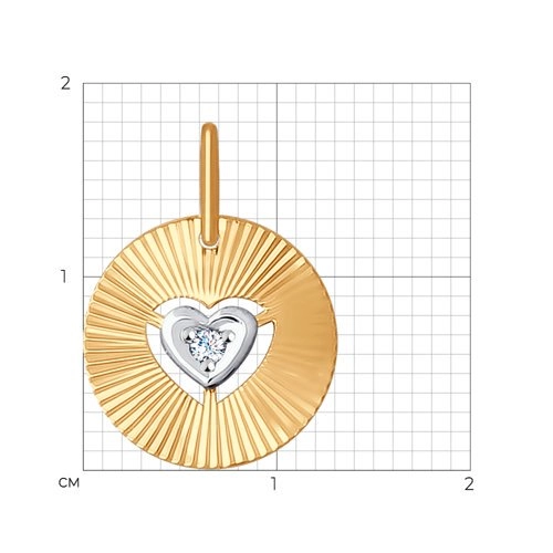 Кулон Sokolov 35340 0,64гр. 