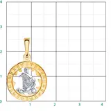 Подвеска Атолл 5235/водолей 1.35гр 