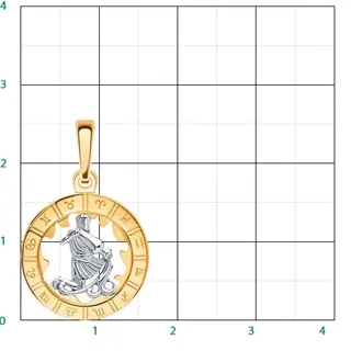 Подвеска Атолл 5235/водолей 1.35гр 