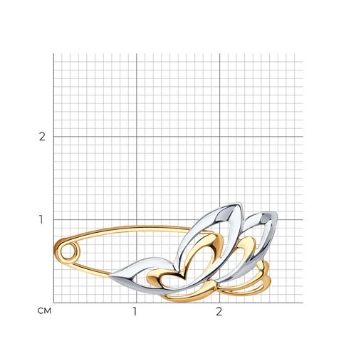 Булавка Sokolov 40188 0,82гр. 