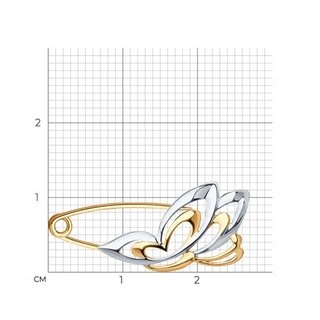 Булавка Sokolov 40188 0,82гр. 