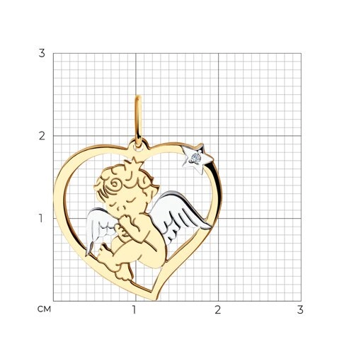 Кулон Diamant 51-130-00816-1 0,71гр. 