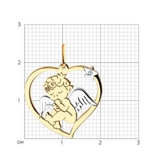 Кулон Diamant 51-130-00816-1 0,71гр. 