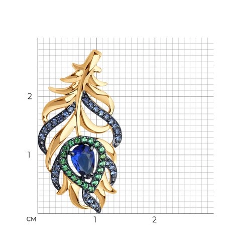 Кулон Sokolov 34934 1,92гр. 