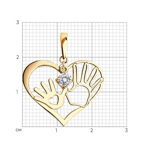 Кулон Sokolov 035110 1,13гр. 