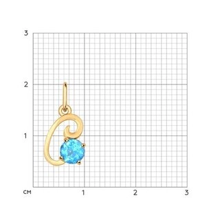 Кулон Sokolov 731302 0,59гр. 