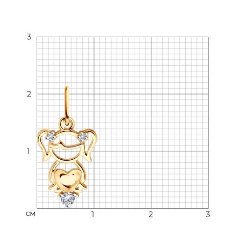 Кулон Sokolov 36114 0,62гр. 