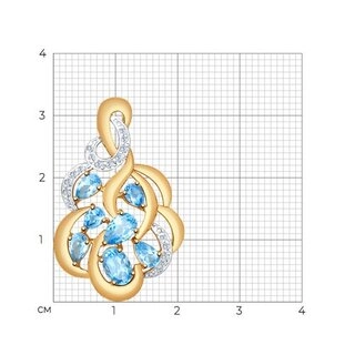 Кулон Sokolov 731538 2,96гр. 