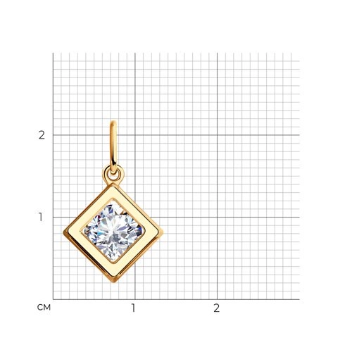 Кулон Diamant 51-130-00845-1 1,1гр. 