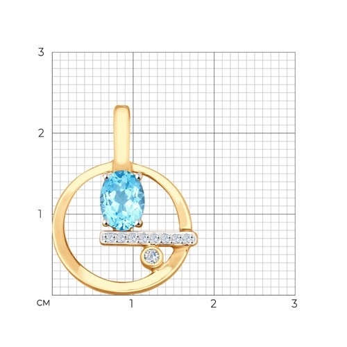 Кулон Sokolov 731819 1,74гр. 