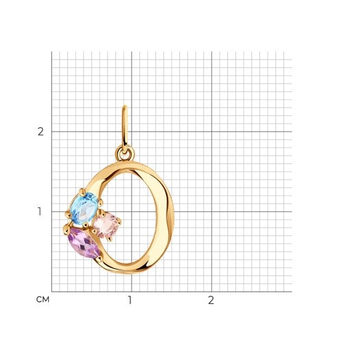 Кулон Sokolov 732135 0,96гр. 