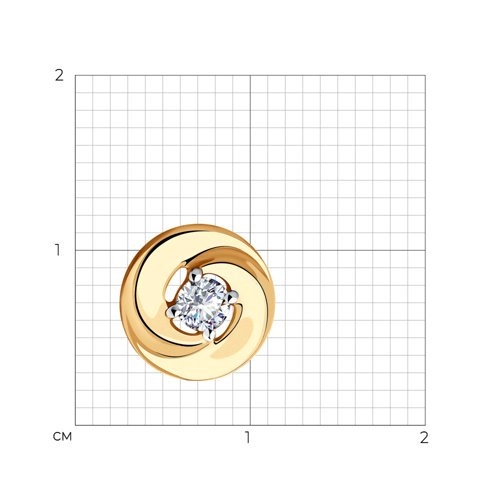 Кулон Sokolov 35795 0,69гр. 