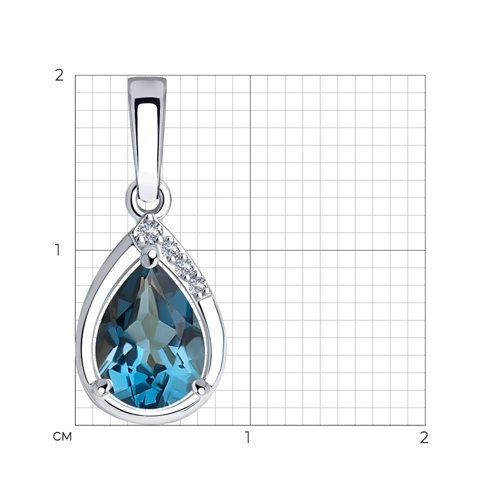 Кулон Sokolov 73-00008-3 0,92гр. 