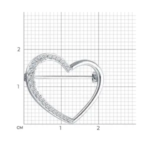 Броши Sokolov 1040045-3 1.97гр  - фото 4