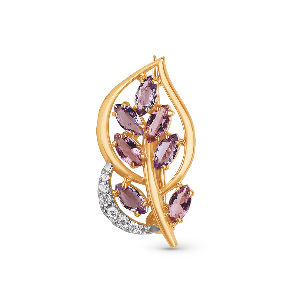 Брошь Костромской ЮЗ 12020045 2,49гр. 