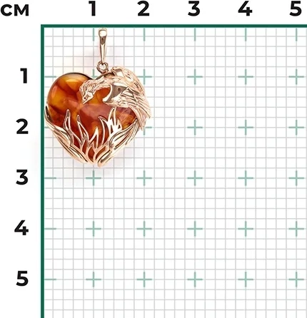 Кулон Platina Феникс 03-2902-00-271-1110-46  - фото 2