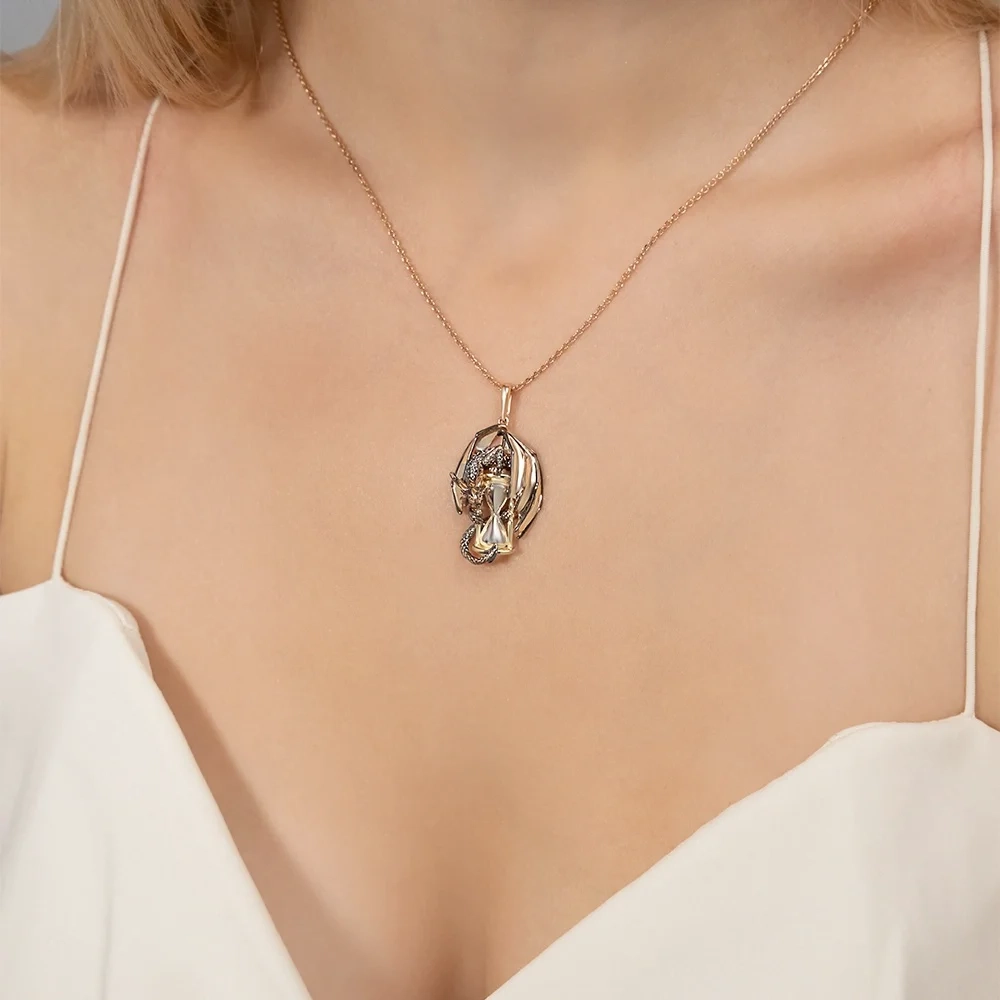 Подвеска Platina Дракон 03-3500-00-000-1113  - фото 4