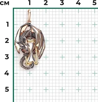 Подвеска Platina Дракон 03-3500-00-000-1113  - фото 2