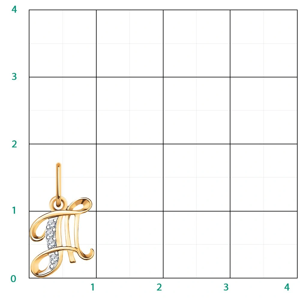 Кулон Atoll A5781"Т" 0,83гр. 