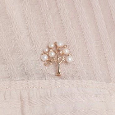 Брошь SOKOLOV 794024 вес 3.4 г золото, жемчуг, фианит 