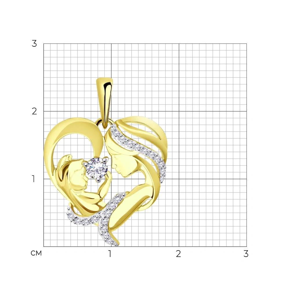 Кулон Sokolov 034941-2 1,69гр.  - фото 3