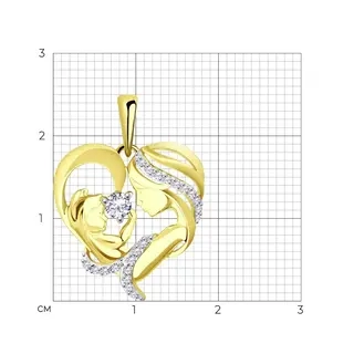 Кулон Sokolov 034941-2 1,69гр.  - фото 3