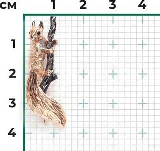 Брошь PLATINA 04-0298-00-000-1111 вес 3.65 г золото, эмаль 
