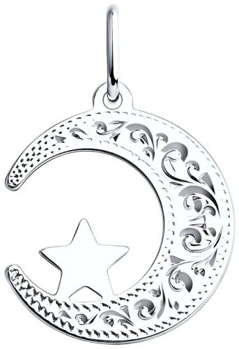 Подвеска SOKOLOV 94031407 вес 0.72 г серебро, без вставок 