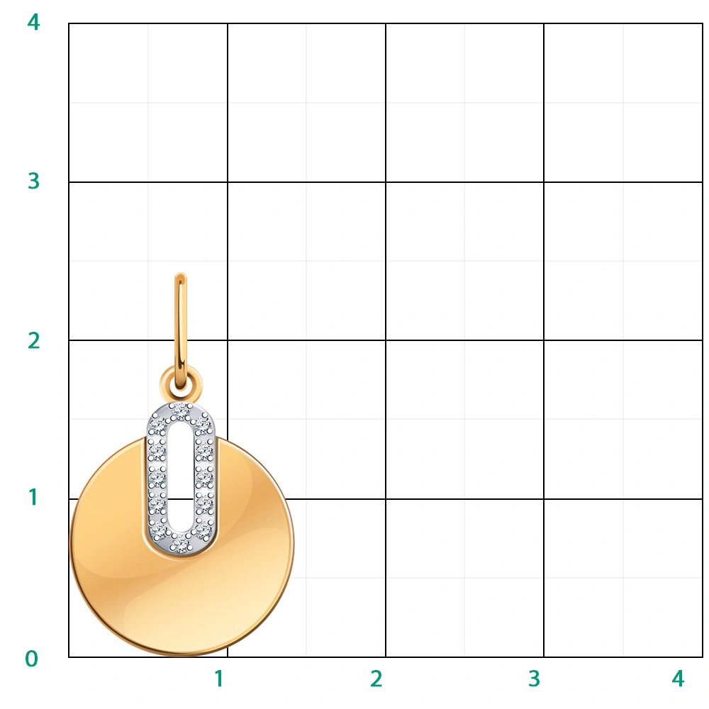 Кулон Atoll V50249 1,14гр. 