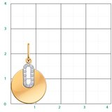 Кулон Atoll V50249 1,14гр. 