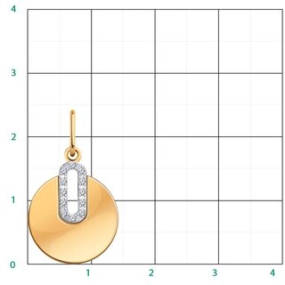 Кулон Atoll V50249 1,14гр. 