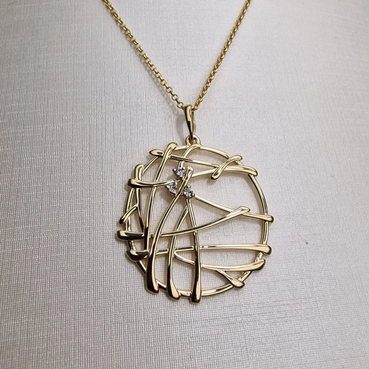 Кулон Deimantas 101103237 3,89гр 0,094ct. 