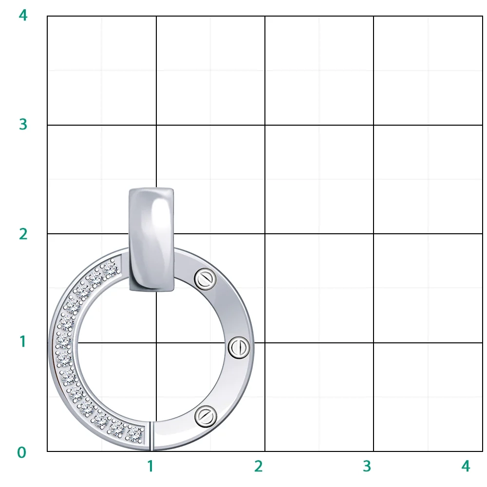 Кулон Atoll б50218 1,64гр.  - фото 3