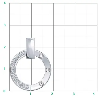 Кулон Atoll б50218 1,64гр. 