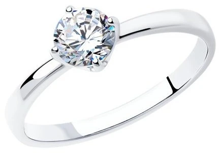 Кольцо SOKOLOV 94011811 размер 16.5 вес 1.21 г серебро, фианит 