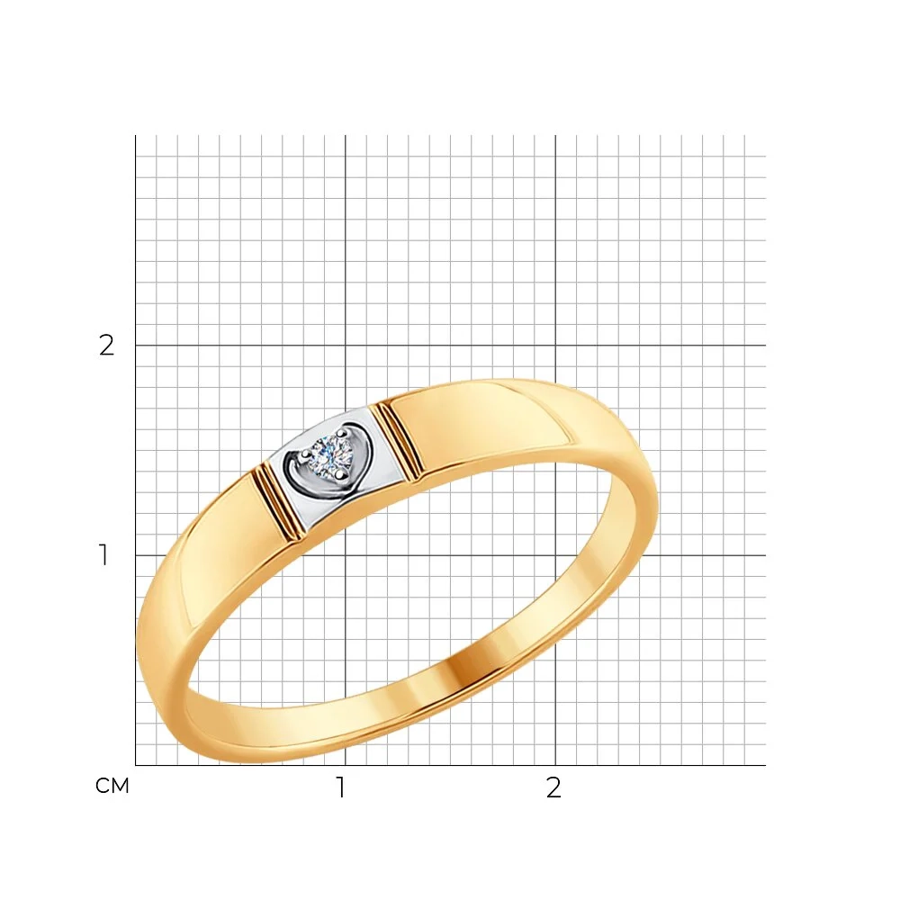 Кольцо Sokolov 1011617 17,5р 1,57гр.  - фото 2